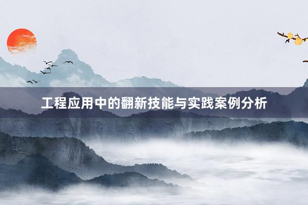 工程应用中的翻新技能与实践案例分析