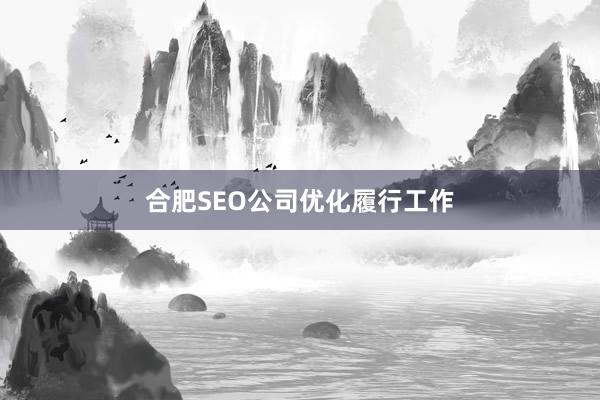 合肥SEO公司优化履行工作